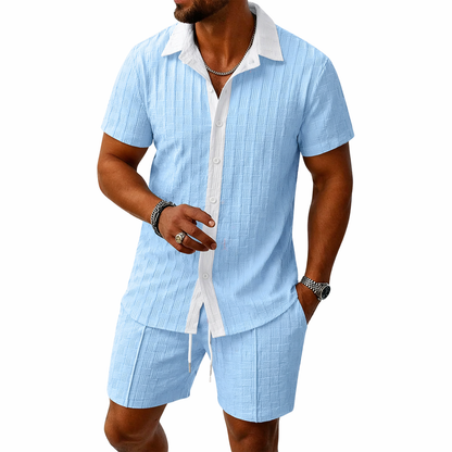 Conjunto camisa y short con cordón