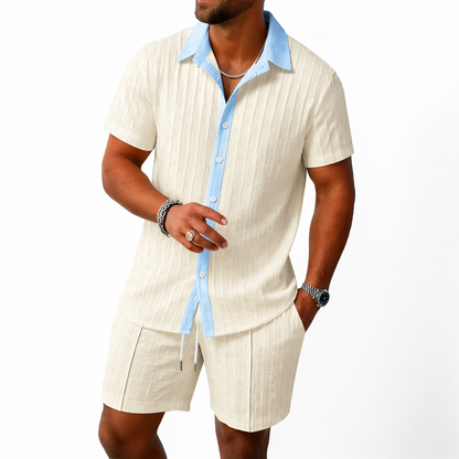 Conjunto camisa y short con cordón