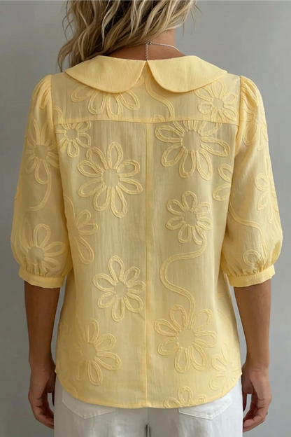 Elegante blusa floral