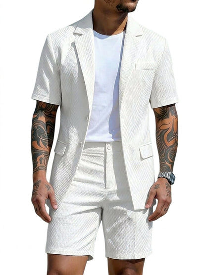 Conjunto blazer manga corta y short