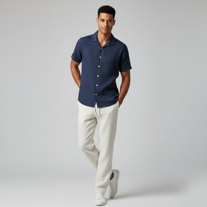Conjunto camisa de solapa y pantalón