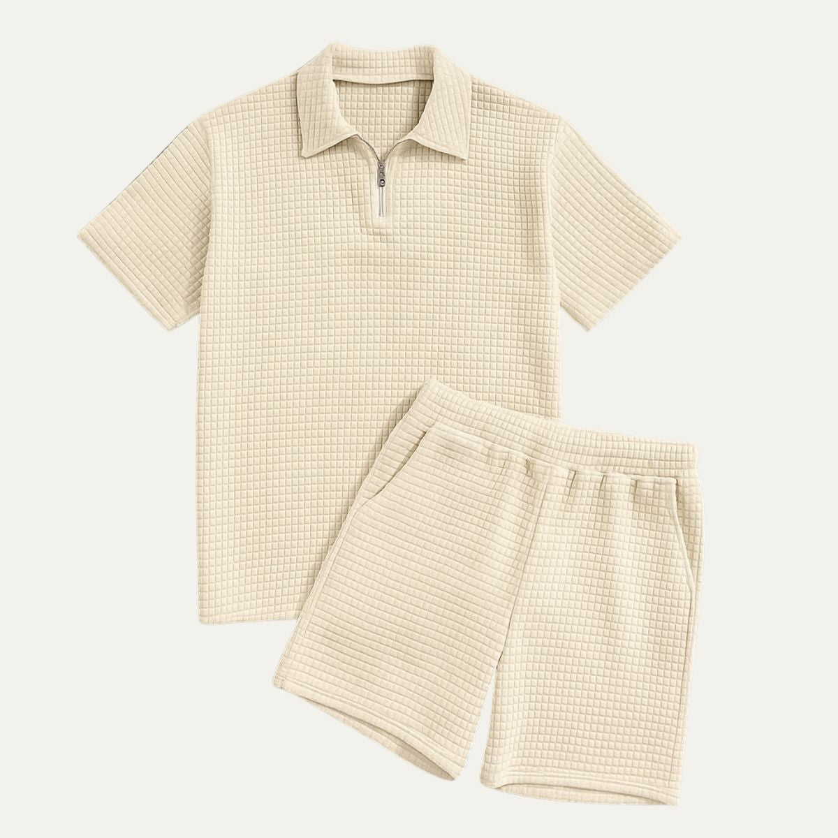 Conjunto polo con cremallera y short