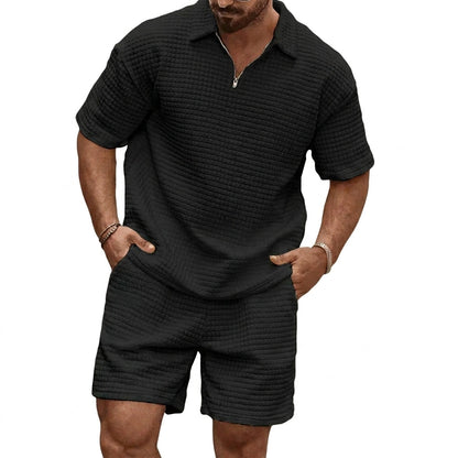 Conjunto polo con cremallera y short