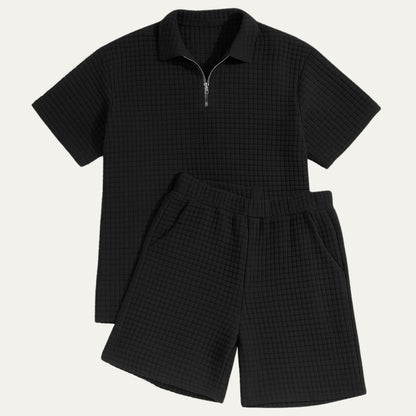 Conjunto polo con cremallera y short