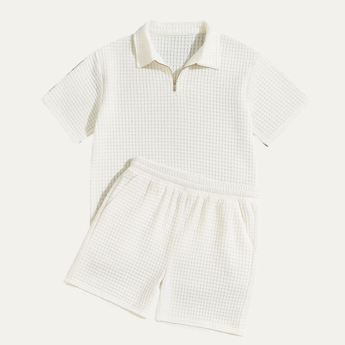 Conjunto polo con cremallera y short