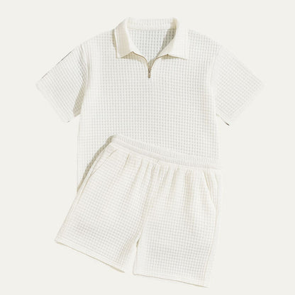 Conjunto polo con cremallera y short