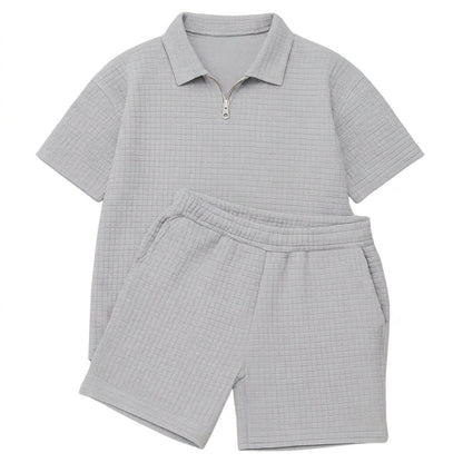 Conjunto polo con cremallera y short