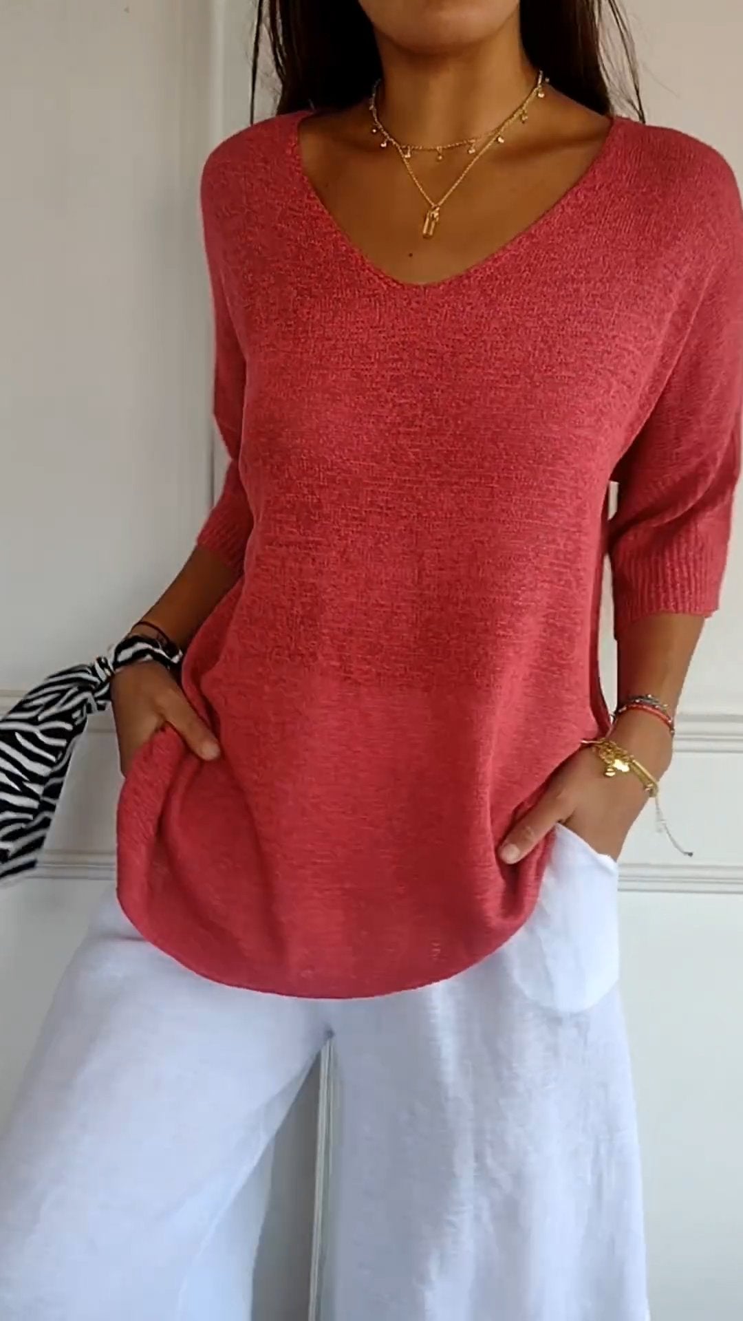 Jenifer | Hera Top atemporal con cuello en V