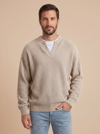 Milo jersey de punto con relieve albaricoque