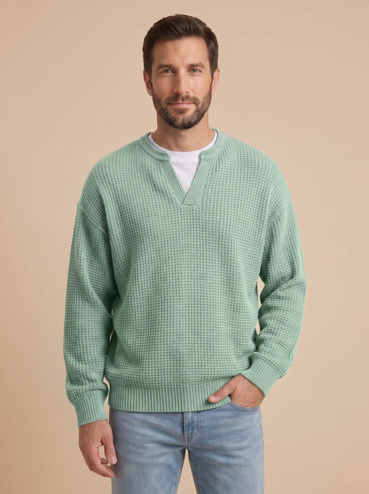 Milo jersey de punto con relieve verde claro