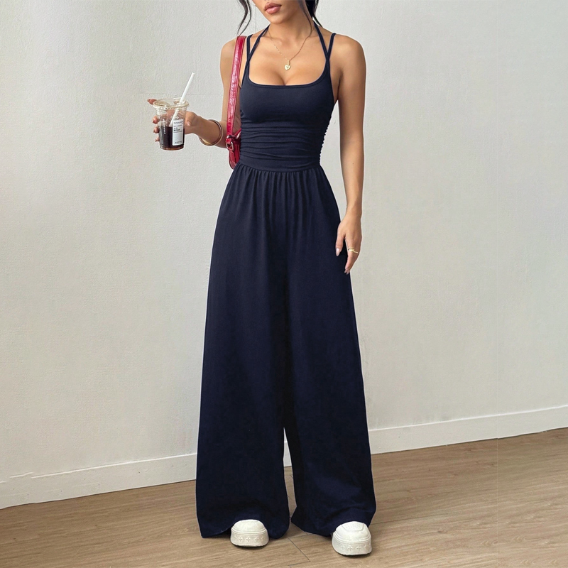 Mono Mujer Tirantes Finos Elegante – Piernas Amplias Verano