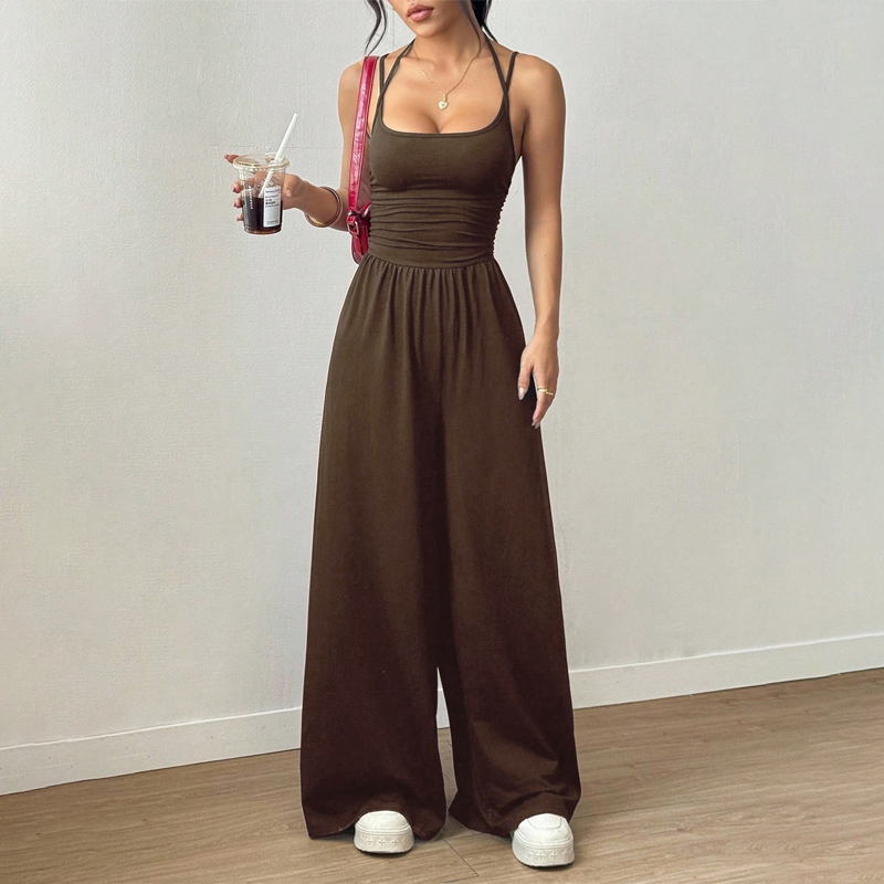 Mono Mujer Tirantes Finos Elegante – Piernas Amplias Verano