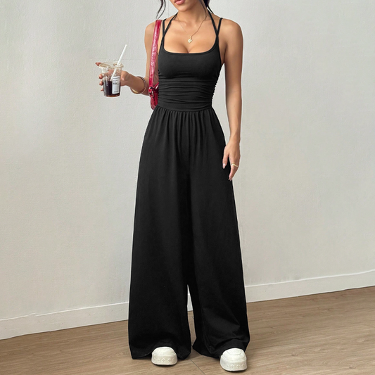 Mono Mujer Tirantes Finos Elegante – Piernas Amplias Verano