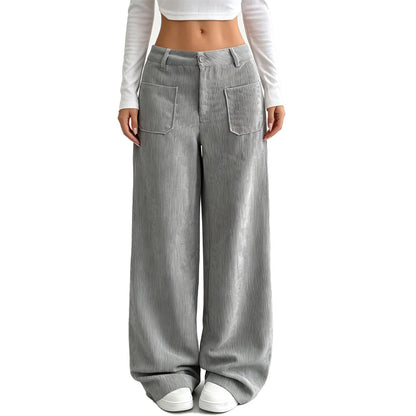 Alicia pantalones anchos y cómodos de corte holgado para mujer