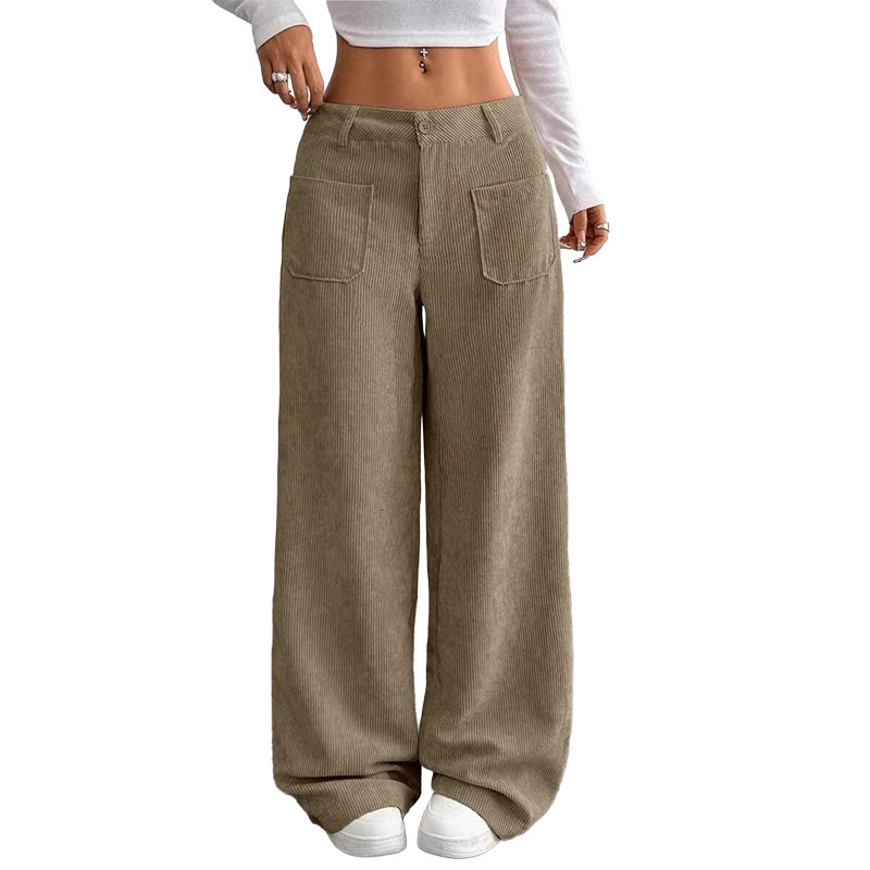 Alicia pantalones anchos y cómodos de corte holgado para mujer