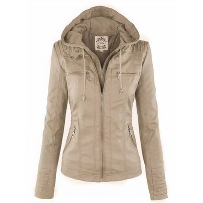 Flavia | Chaqueta de Cuero Robusta y Elegante
